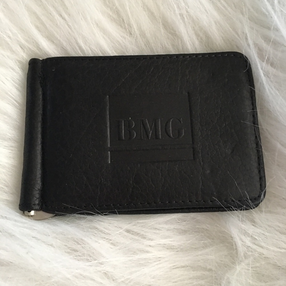 BMG leather wallet + bill clip